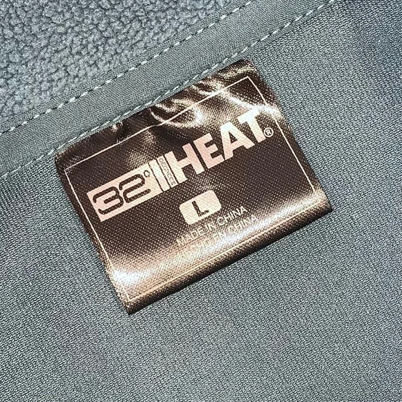 32 Degrees Heat Dark Teal Plush Fleece Pullover Sweatshirt size Large - Picture 3 of 6